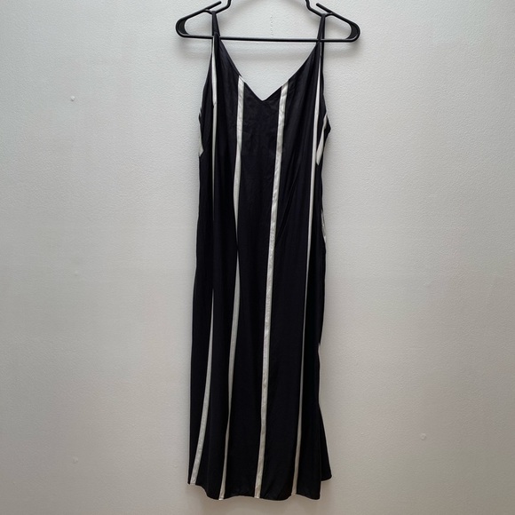 Equipment - NWT Aita Striped Satin Silk Blend Slip Dress - Picture 4 of 11